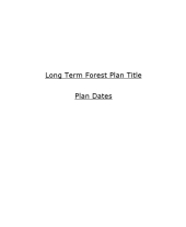 Long Term Forest Plan Template (A4)